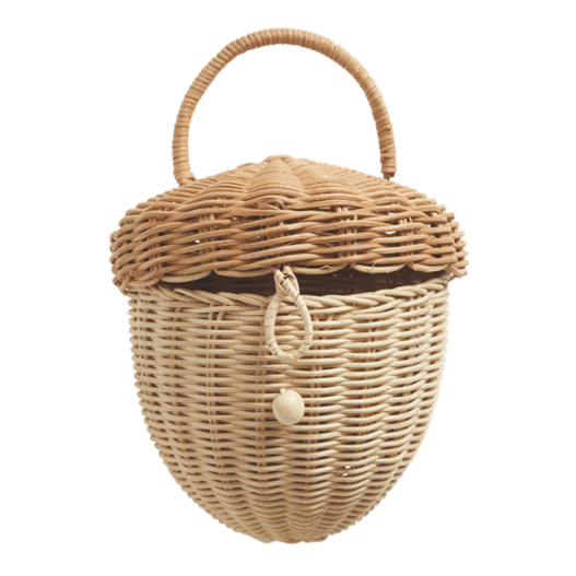 Olli Ella Acorn Basket Purse - Baskets - Oompa Toys