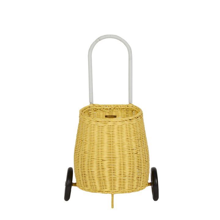 Olli Ella Lemon Luggy Wheeled Basket - Luggage & Bags - Oompa Toys