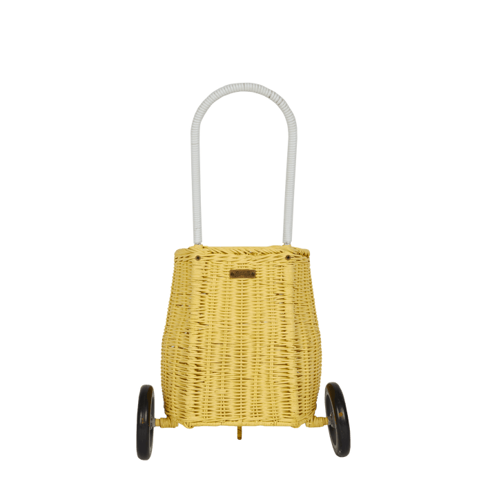 Olli Ella Lemon Luggy Wheeled Basket - Luggage & Bags - Oompa Toys