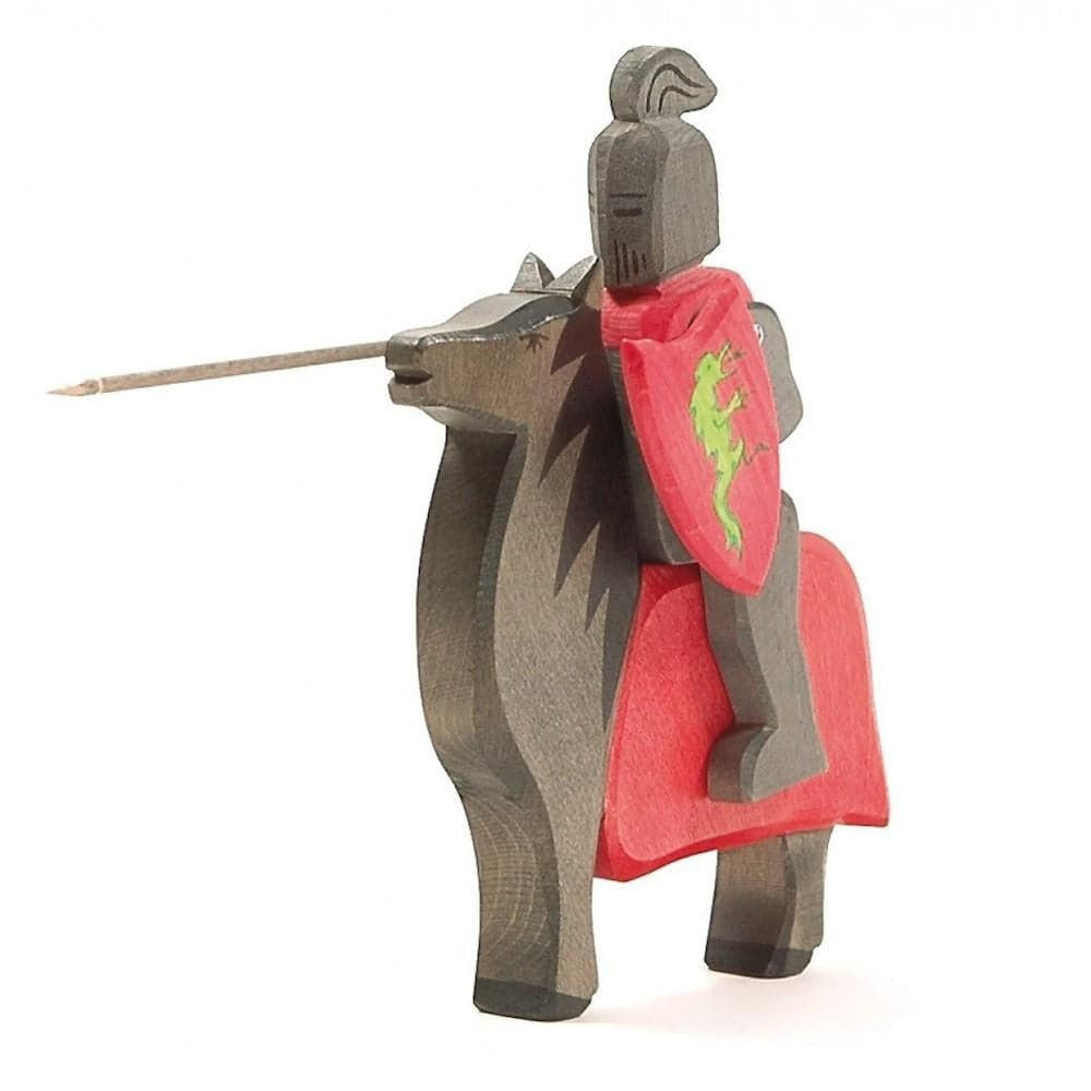Ostheimer Black Knight Red Horse - St. George - Bella Luna Toys