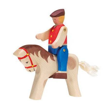 Ostheimer Horse with Bridle and Rider