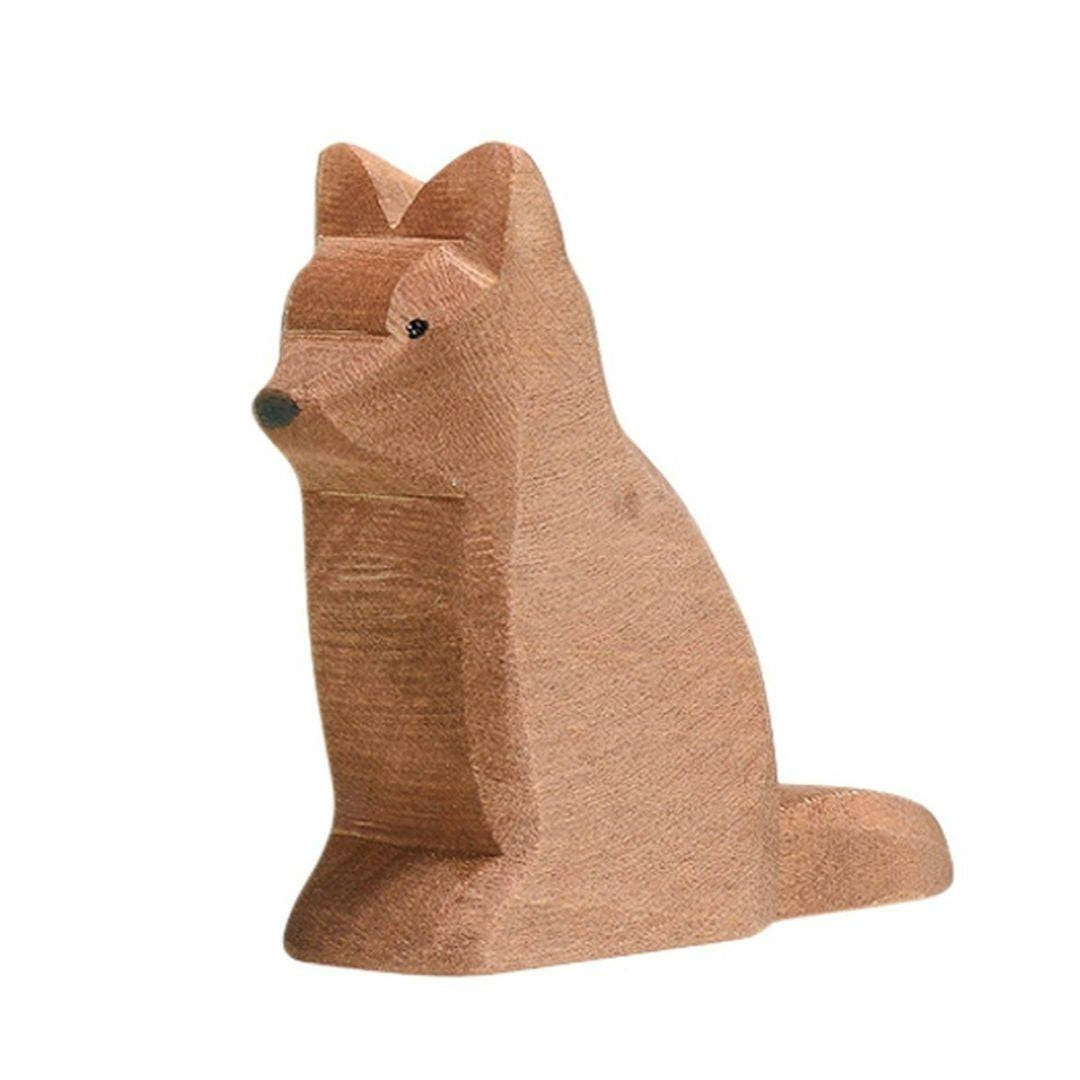 Ostheimer Wooden Toys - Brown Shepherd Dog wooden animal figure - Bella Luna Toys