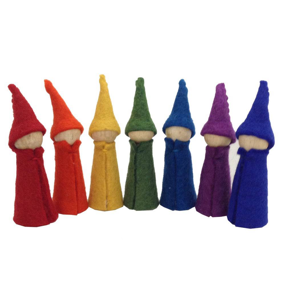 Rainbow Gnomes - Waldorf Wooden Toys
