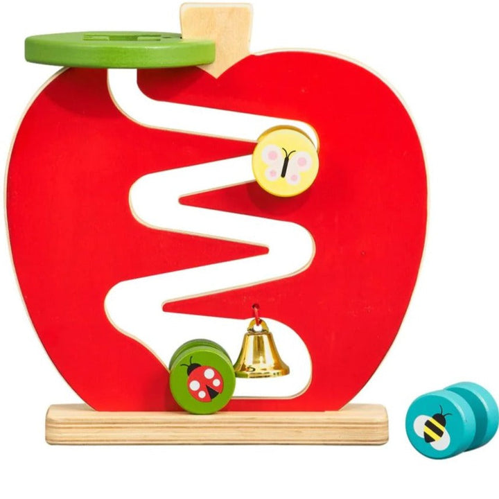 Petit Collage - Wooden Apple Run Playset - Bella Luna Toys