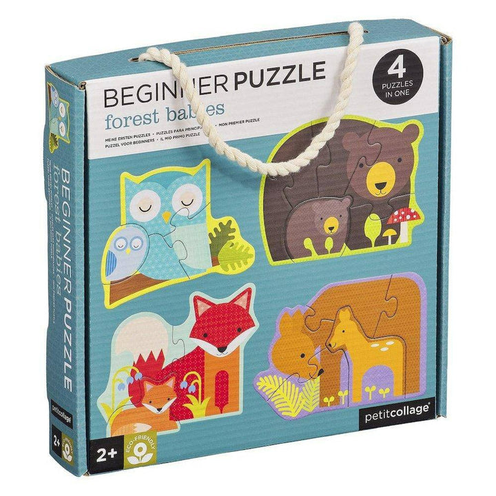 Petit Collage - Forest Babies - Beginner Puzzle Set - Bella Luna Toys