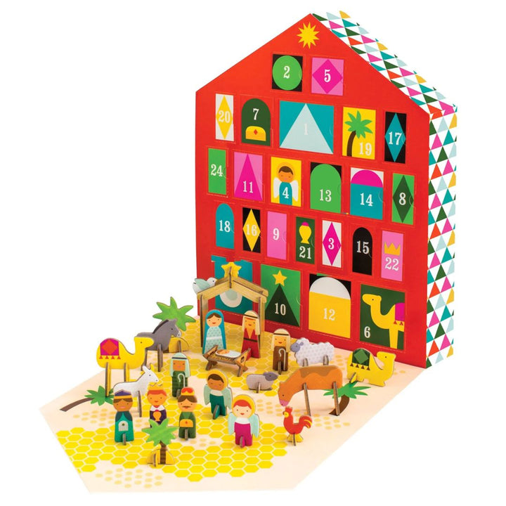 Petit Collage - Nativity Pop-Out Advent Calendar - Bella Luna Toys