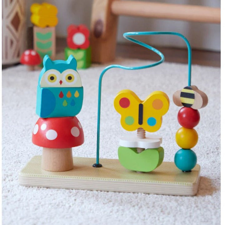 Petit Collage - Busy Garden Wooden Activity Trio - Bella Luna Toys