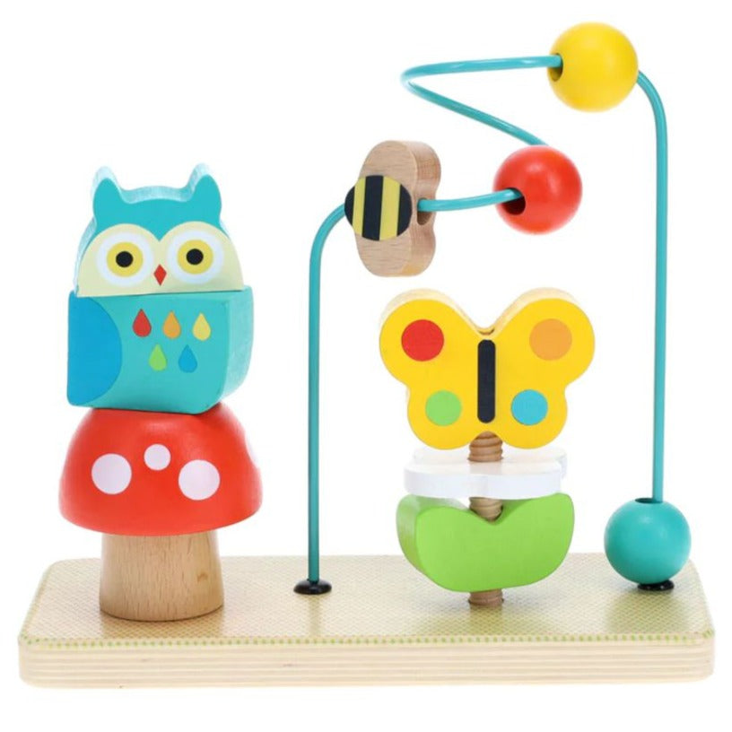 Petit Collage - Busy Garden Wooden Activity Trio - Bella Luna Toys