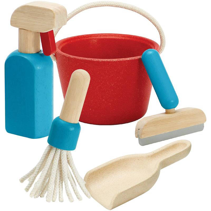 PlanToys Wooden Cleaning Set - Pretend Play - Plan Toys - Bella Luna Toys