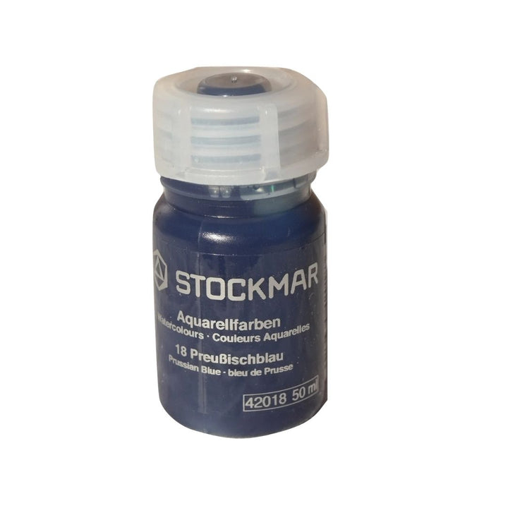 Stockmar- 50 milliliter bottle of prussian blue watercolor paint- Bella Luna Toys