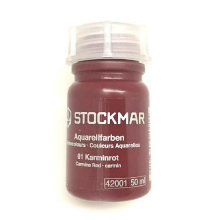 Stockmar- 50 milliliter bottle of carmin red watercolor paint- Bella Luna Toys