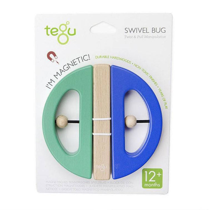 Tegu Swivel Bug in Blue and Teal - in Package - Bella Luna Toys