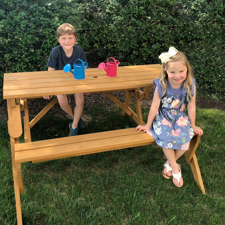TDI 2 IN 1 picnic table and bench - Outdoor Toys Wooden Toys- Bella Luna Toys