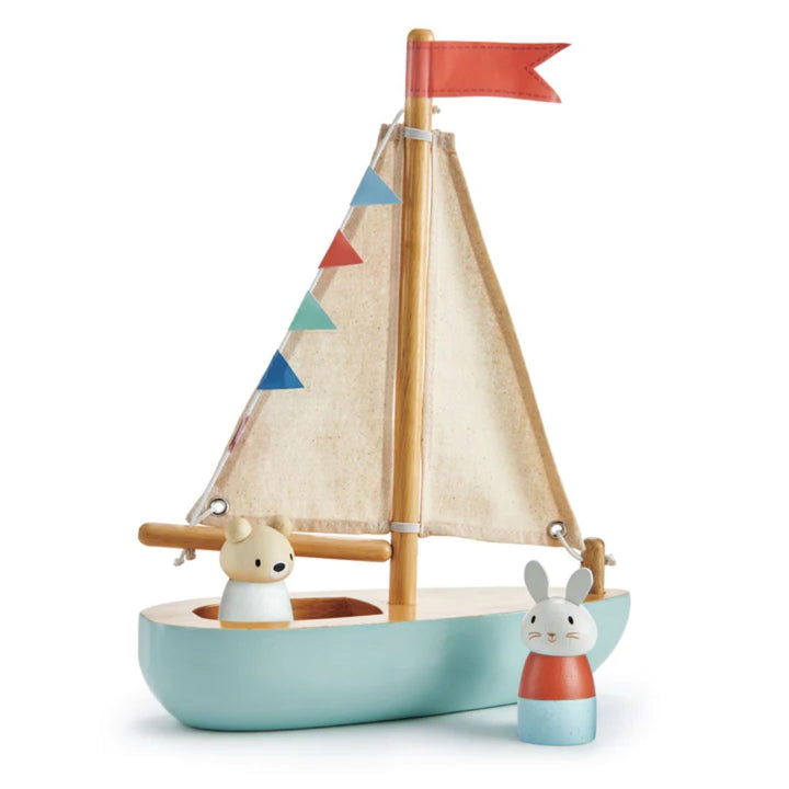 Tender Leaf Toys - Wooden Sailaway Boat - Bella Luna Toys
