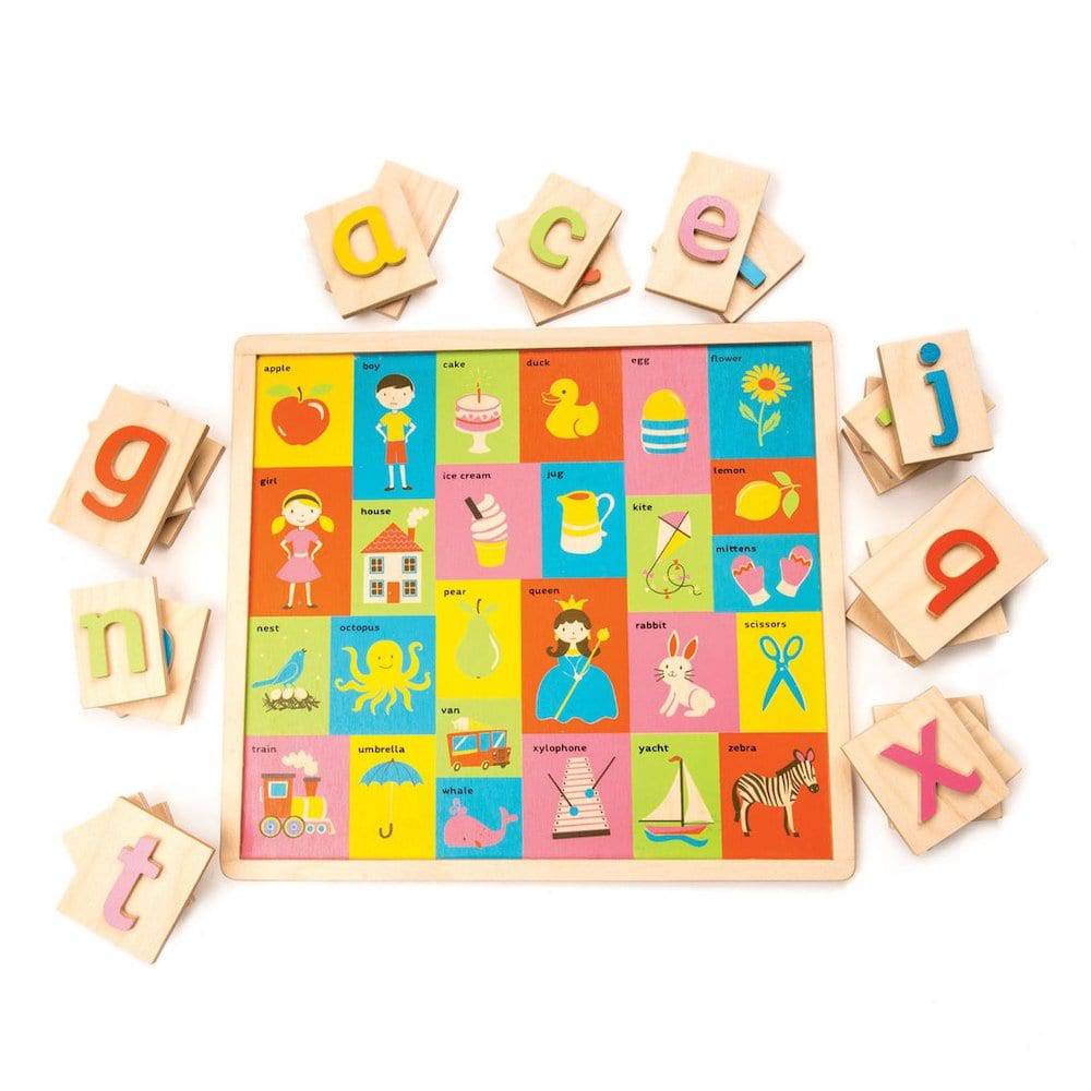 Tender Leaf Toys - Alphabet Pictures Puzzle - Bella Luna Toys