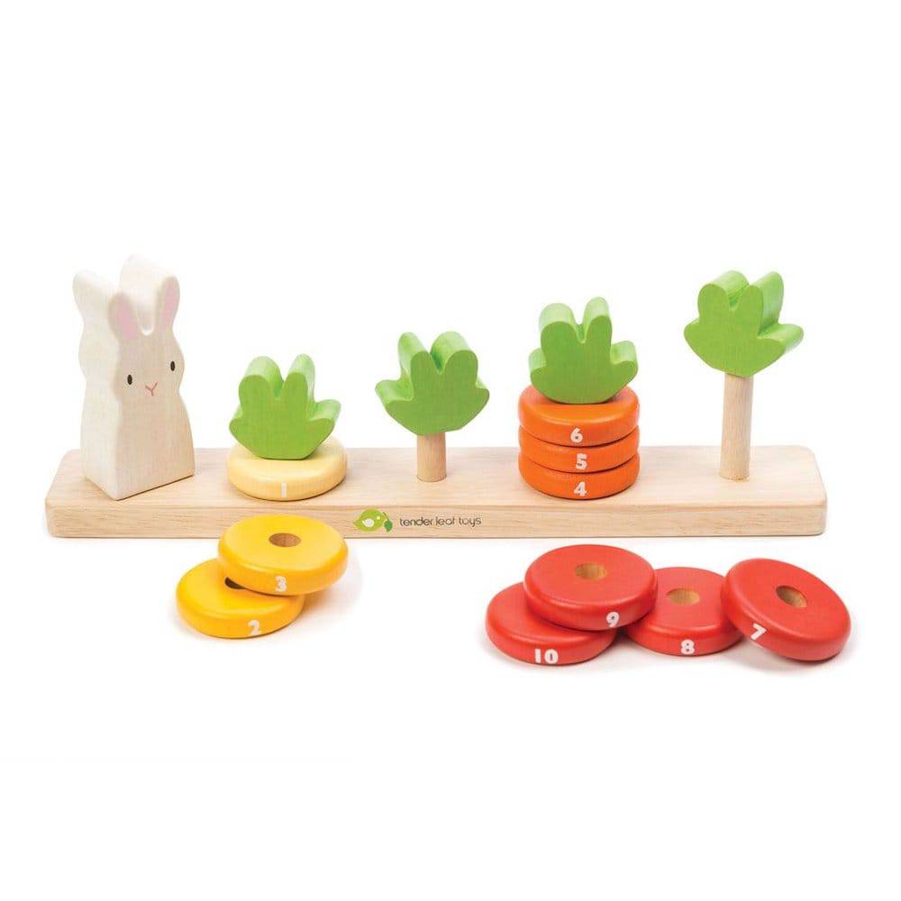 Tender Leaf Toys Counting Carrots Stacker - Sorting & Stacking Toys - Bella Luna Toys