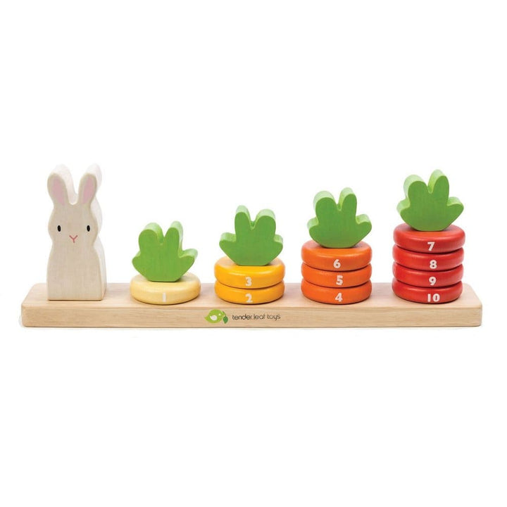 Tender Leaf Toys Counting Carrots Stacker - Sorting & Stacking Toys - Bella Luna Toys