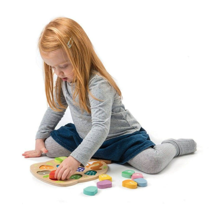 Tender Leaf Toys - How Many Acorns Puzzle - Bella Luna Toys