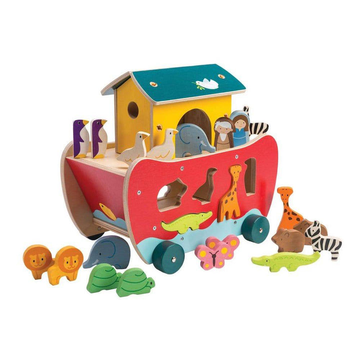 Tender Leaf Toys - Noah's Ark Shape Sorter - Bella Luna Toys