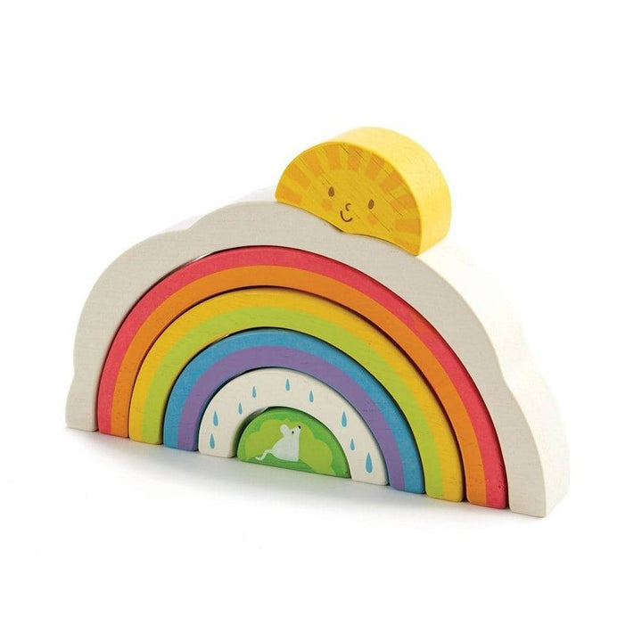 Tender Leaf Toys - Rainbow Tunnel Stacker - Bella Luna Toys