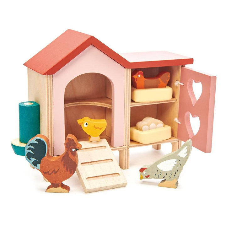 Tender Leaf Toys Wooden Toy Chicken Coop - Doll & Action Figure Accessories - Bella Luna Toys