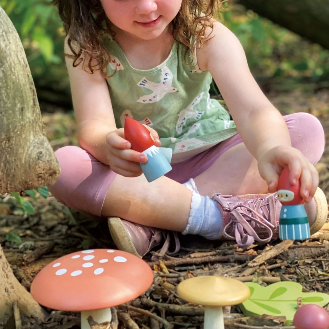 Tender Leaf Toys Woodland Gnome Family- Wooden Toys- Bella Luna Toys
