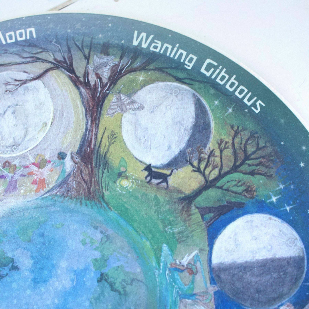 Waldorf Family Moon Wheel - Waning - Bella Luna Toys