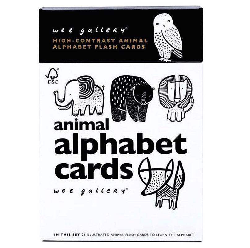 Wee Gallery - Animal Alphabet Flash Cards - Bella Luna Toys