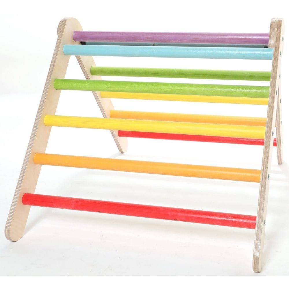 Sawdust & Rainbows - Wooden Triangle Foldable Climbing Frame - Bella Luna Toys