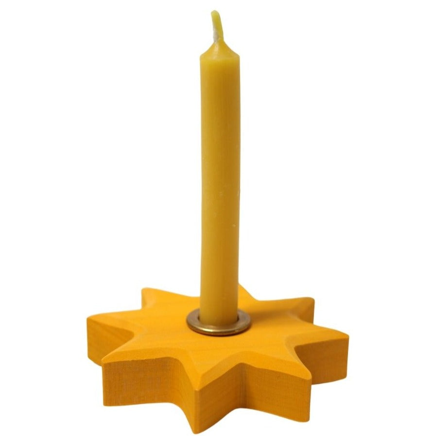 Grimm's Spiel & Holz- Wooden decorative yellow star- Bella Luna Toys